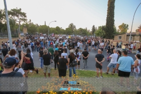 Peaceful protest outside presidential house 29 August 2020